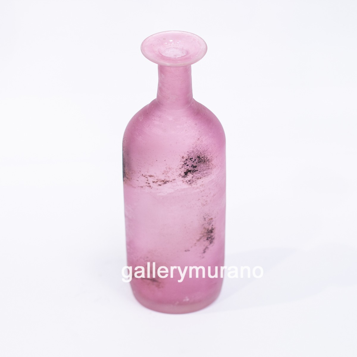 Ваза - бутылка розовая