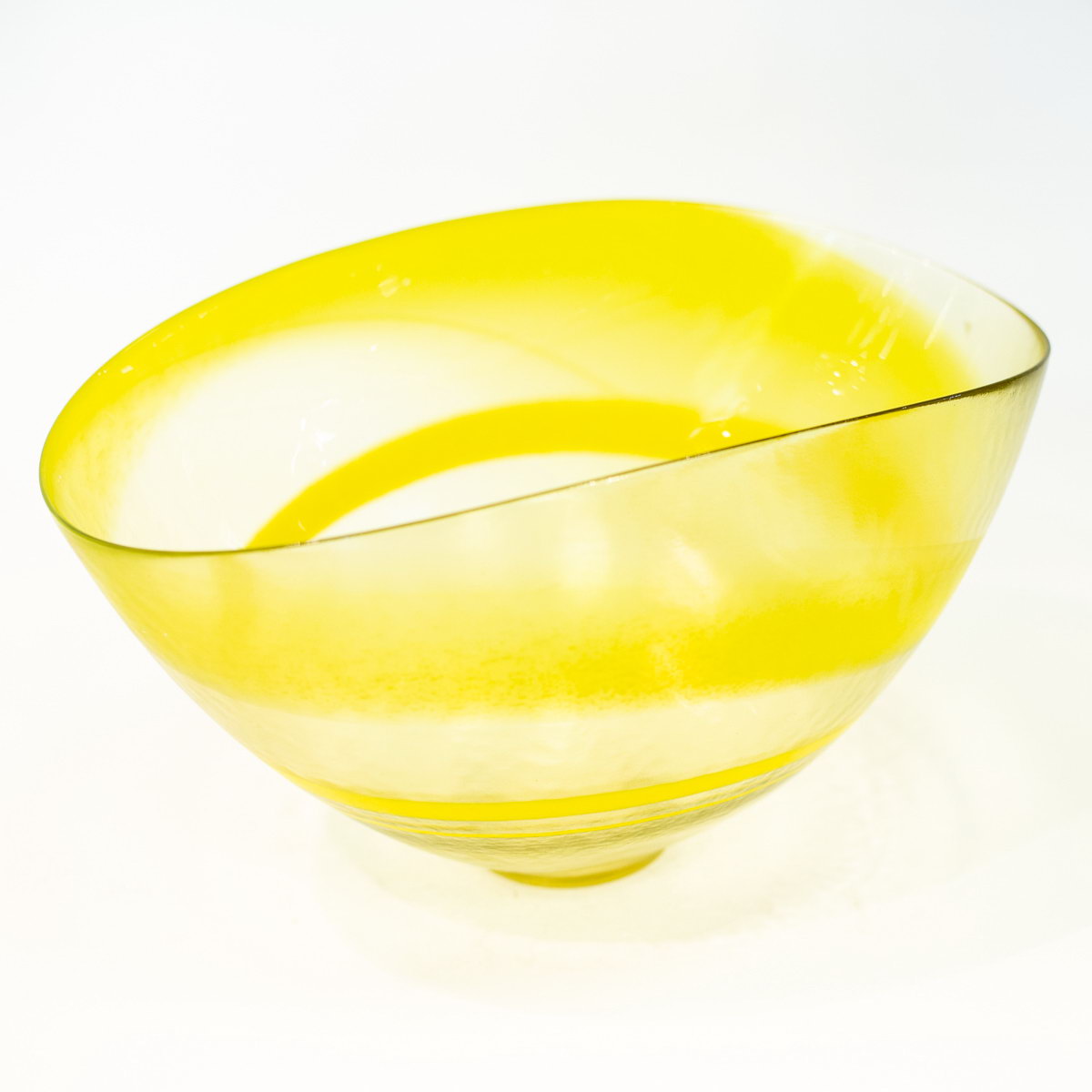 Ваза - фруктовница желтая